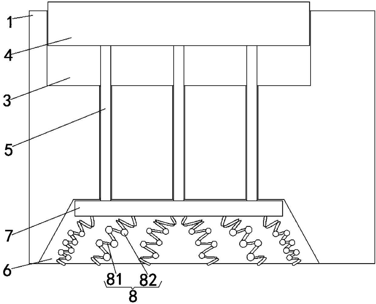 Toilet pedal that expands attachment area based on pressure