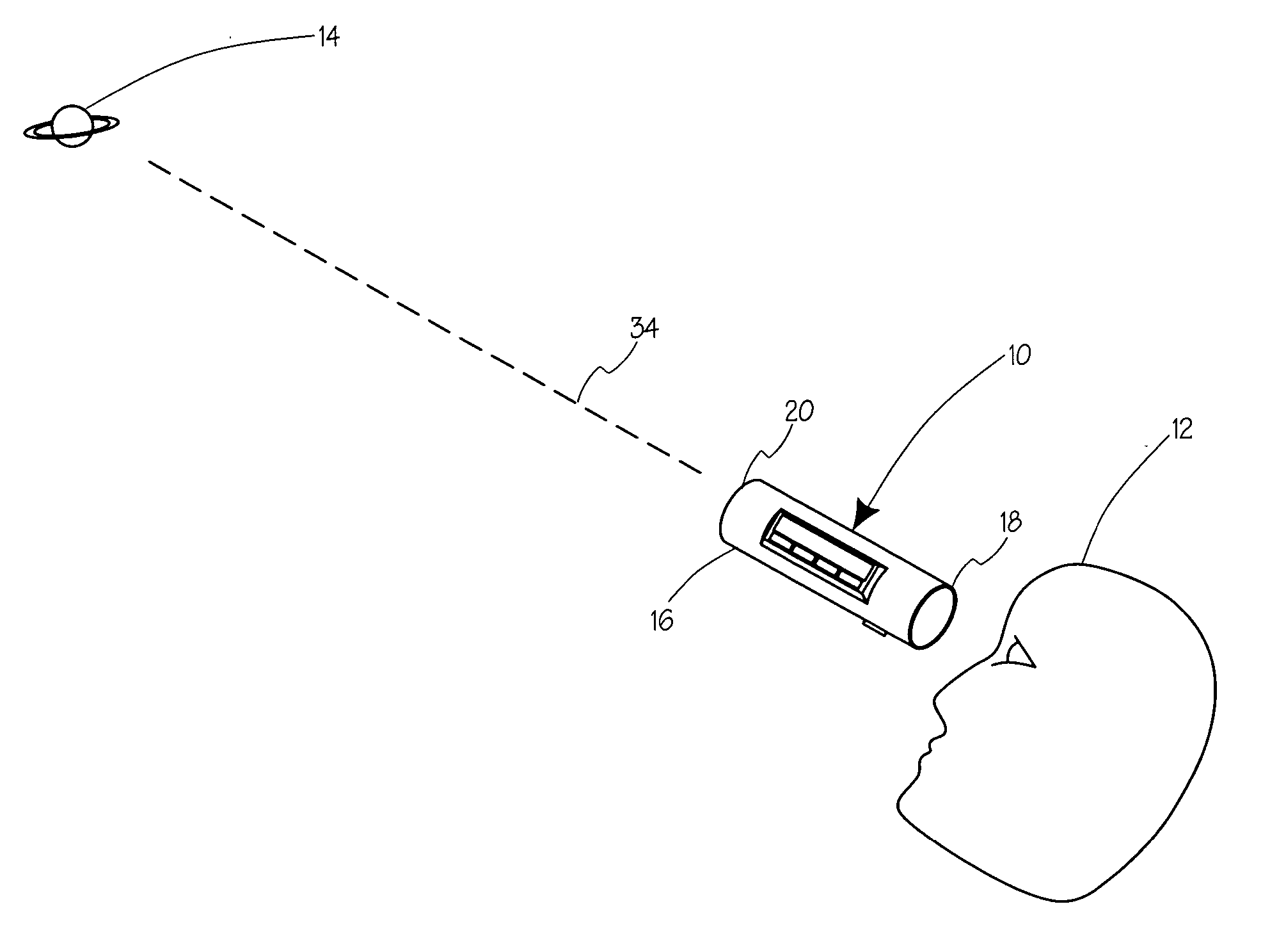 Celestial object location device