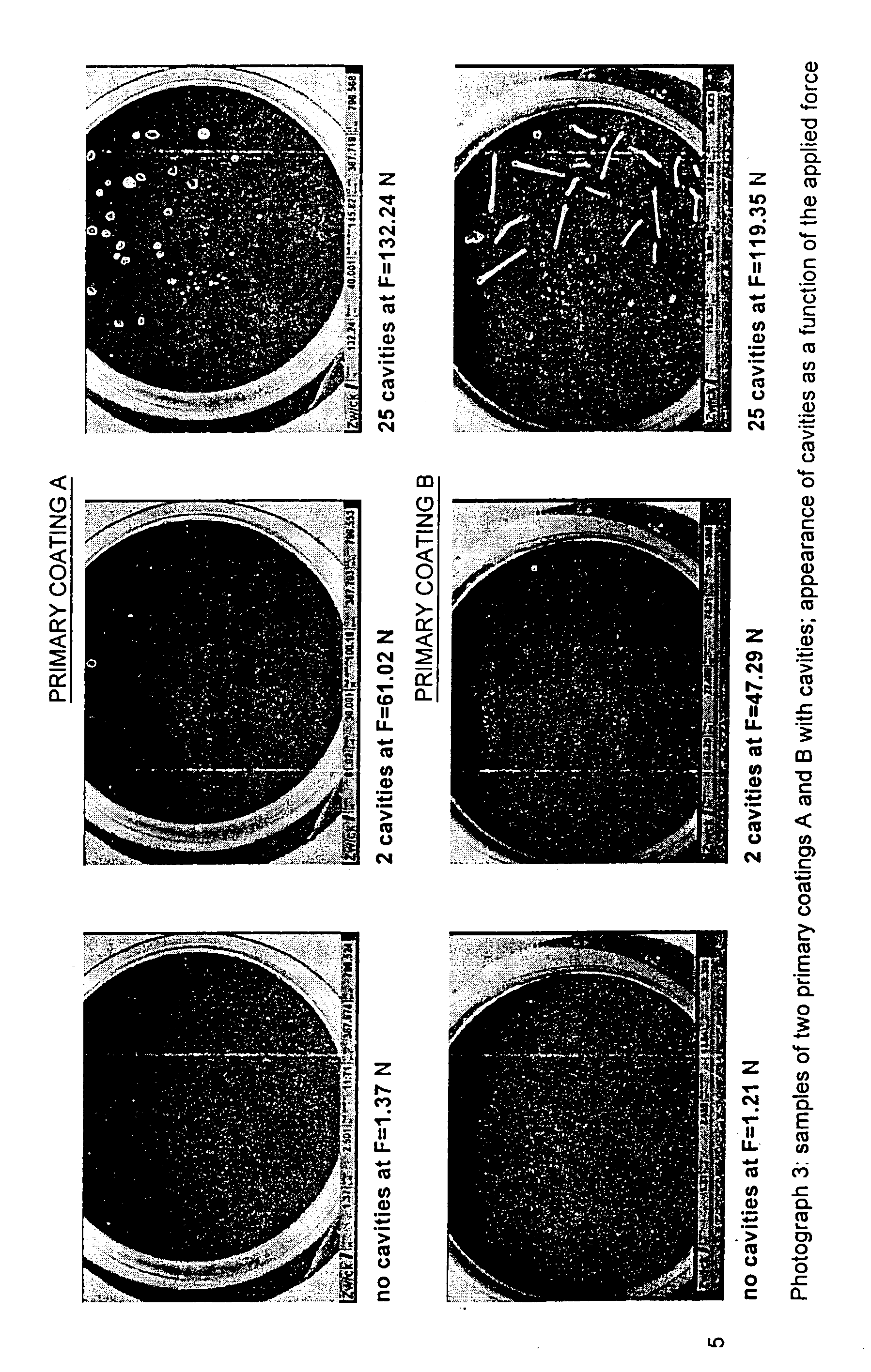 Coated optical fibers