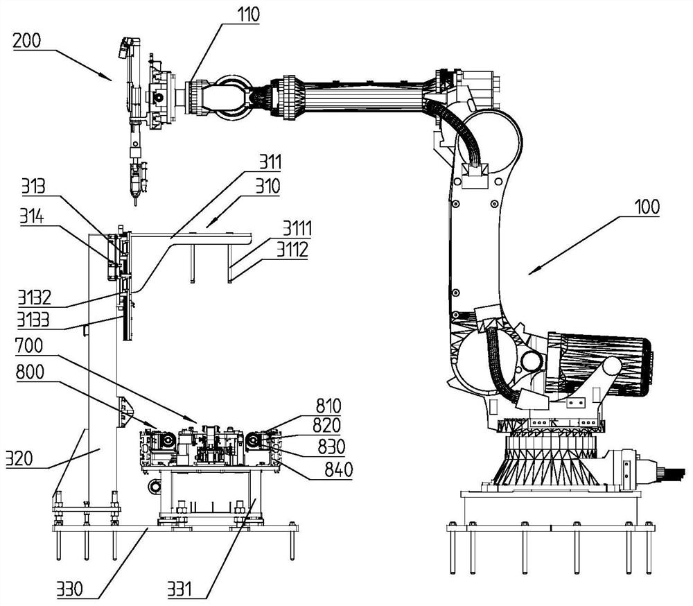 Automatic tightening device for double-ended studs and assembly line for double-ended studs of automobile engines