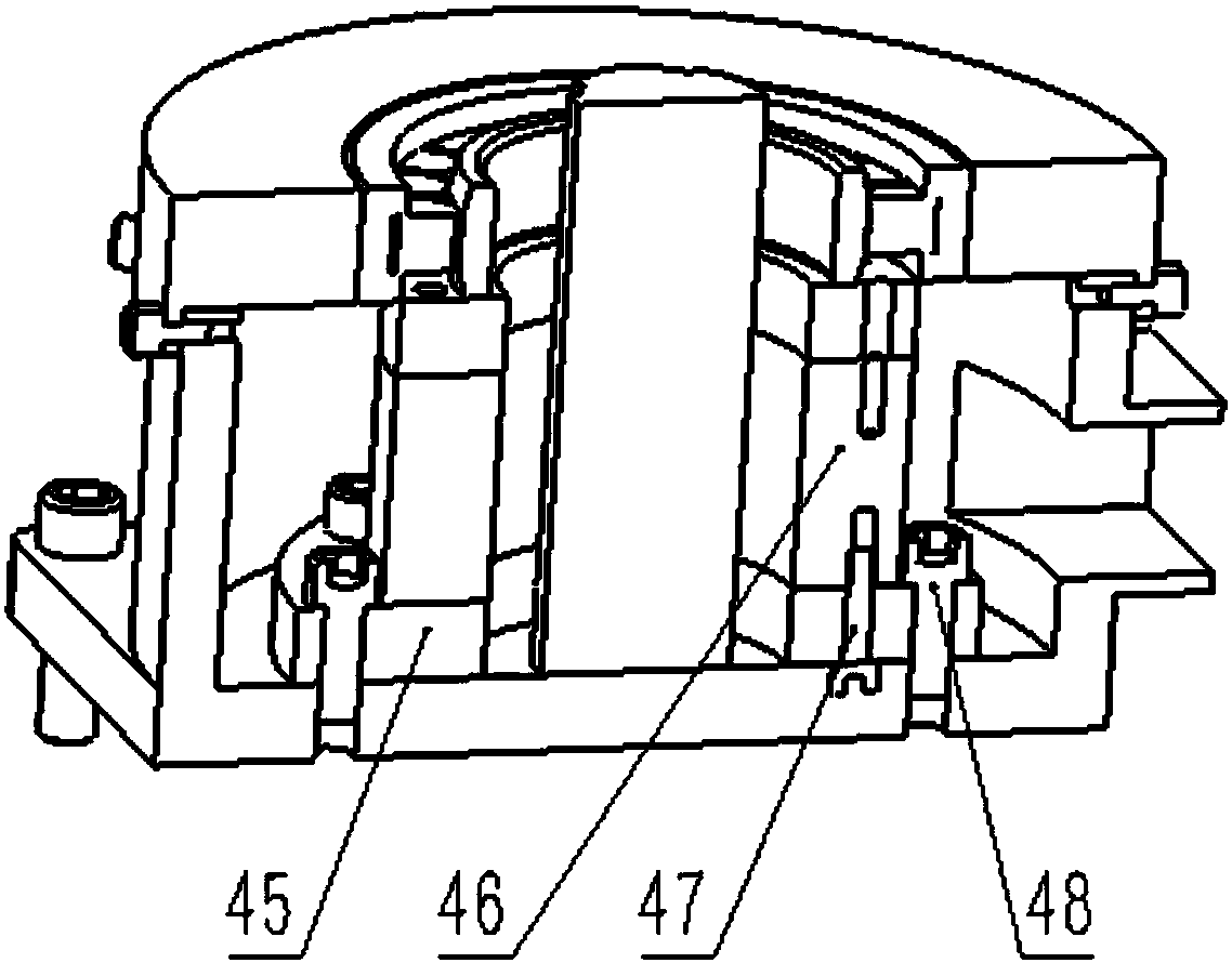 Multi-joint heavy load mechanical arm driven by single-blade hydraulic swing oil cylinders