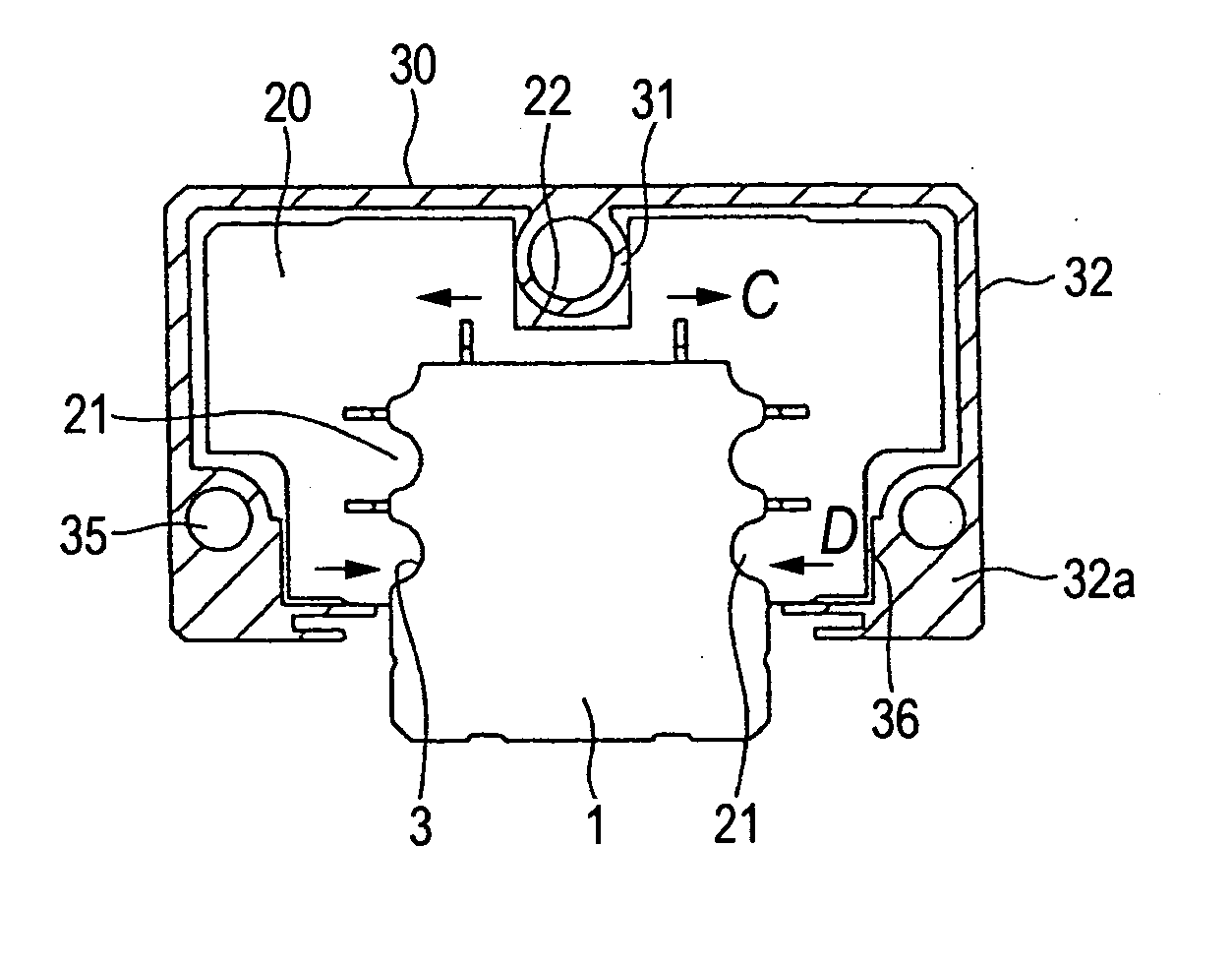 Linear guide bearing apparatus