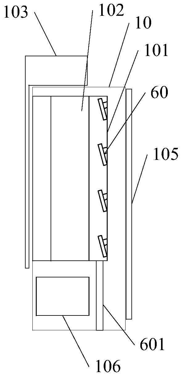 Outdoor smart display device that can protect from wind and rain