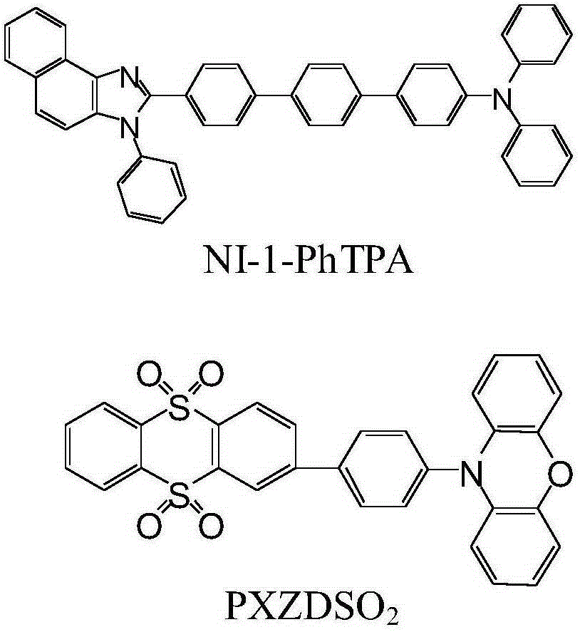 Full-fluorescence white light organic light-emitting diode and preparation method thereof