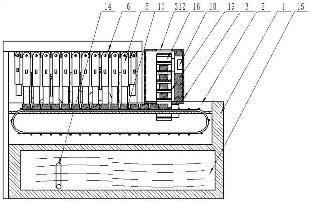 A NdFeB magnet auxiliary processing device and processing method thereof