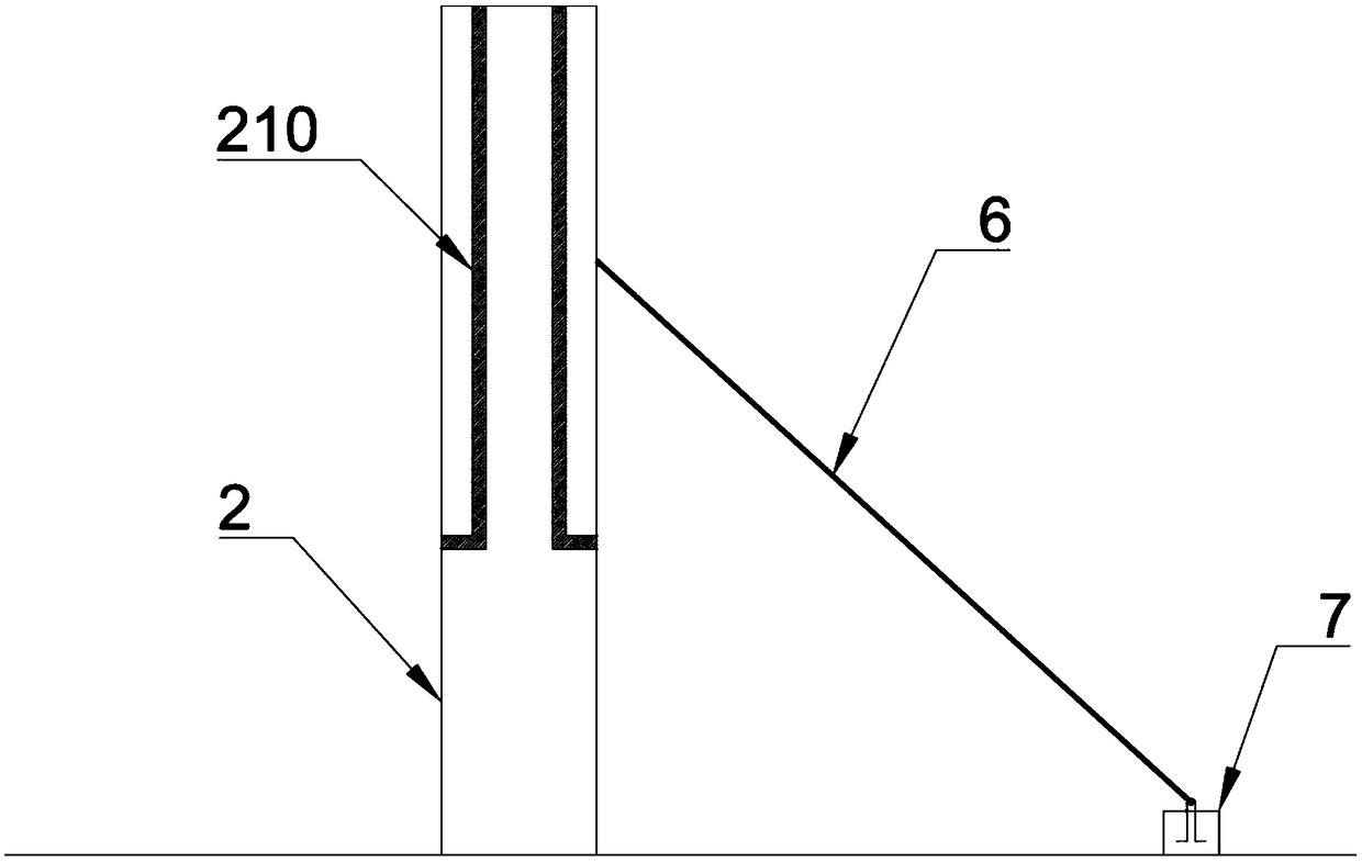 Supporting anchoring structure suitable for large-water-level-amplitude water surface floating photovoltaic power station and construction method