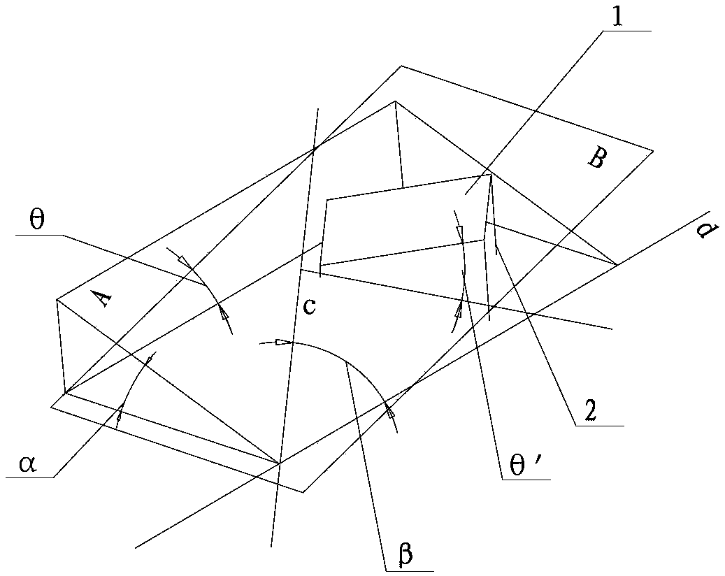 Method and device used for installing photovoltaic array on east-and-west-facing slopes