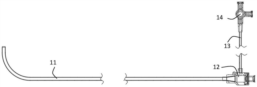 Atrial shunt conveying device