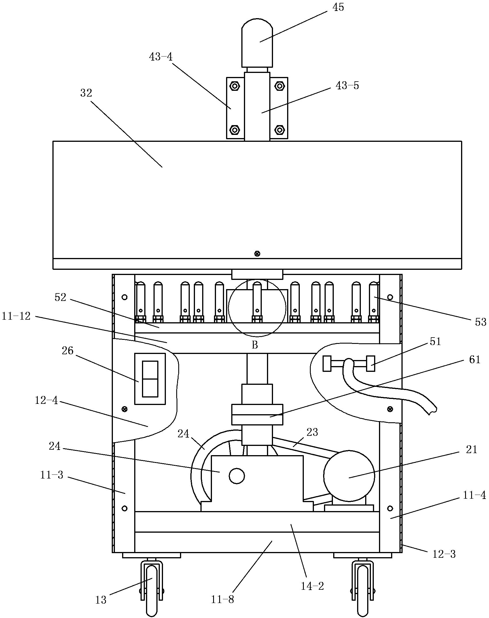 Fish meat floss frying machine