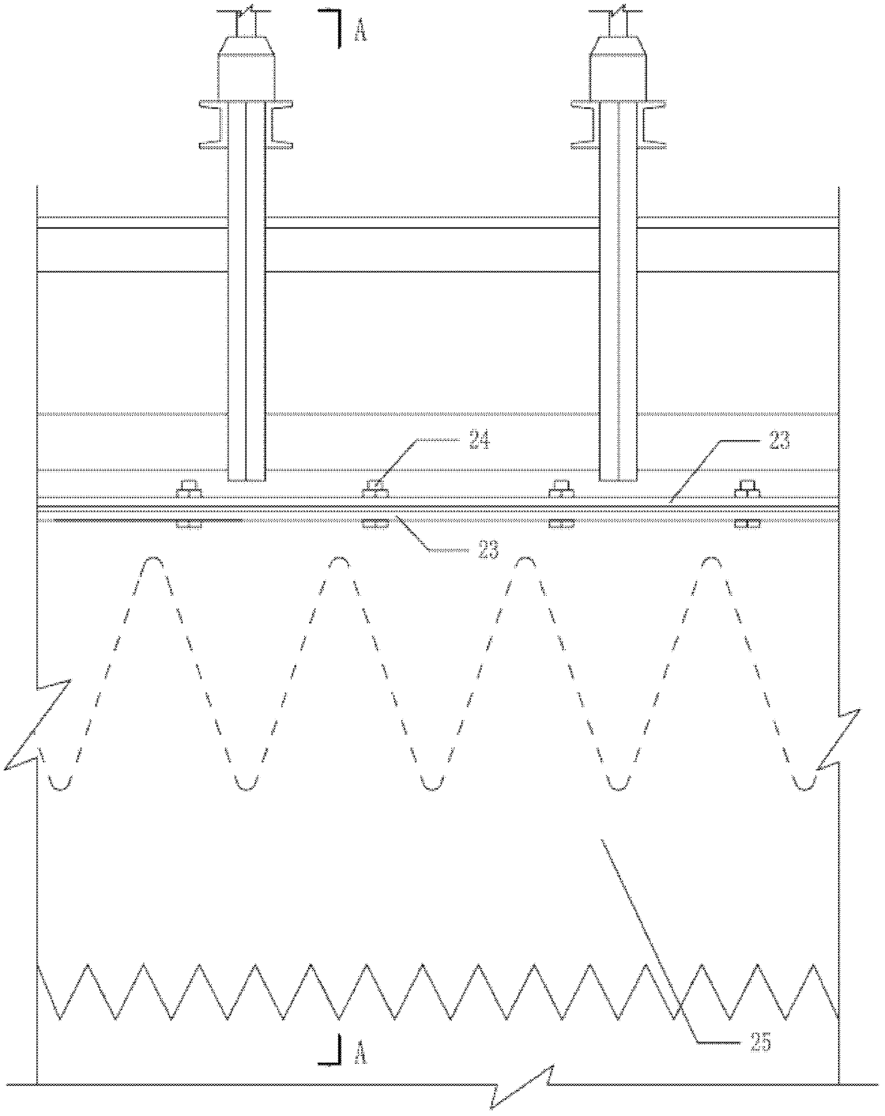 Fast lifting slip form