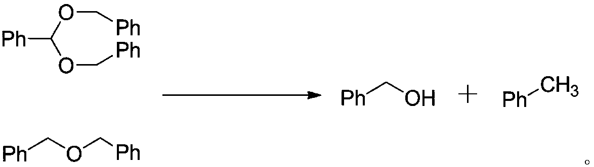 Method for recycling and reusing benzyl alcohol rectification by-products