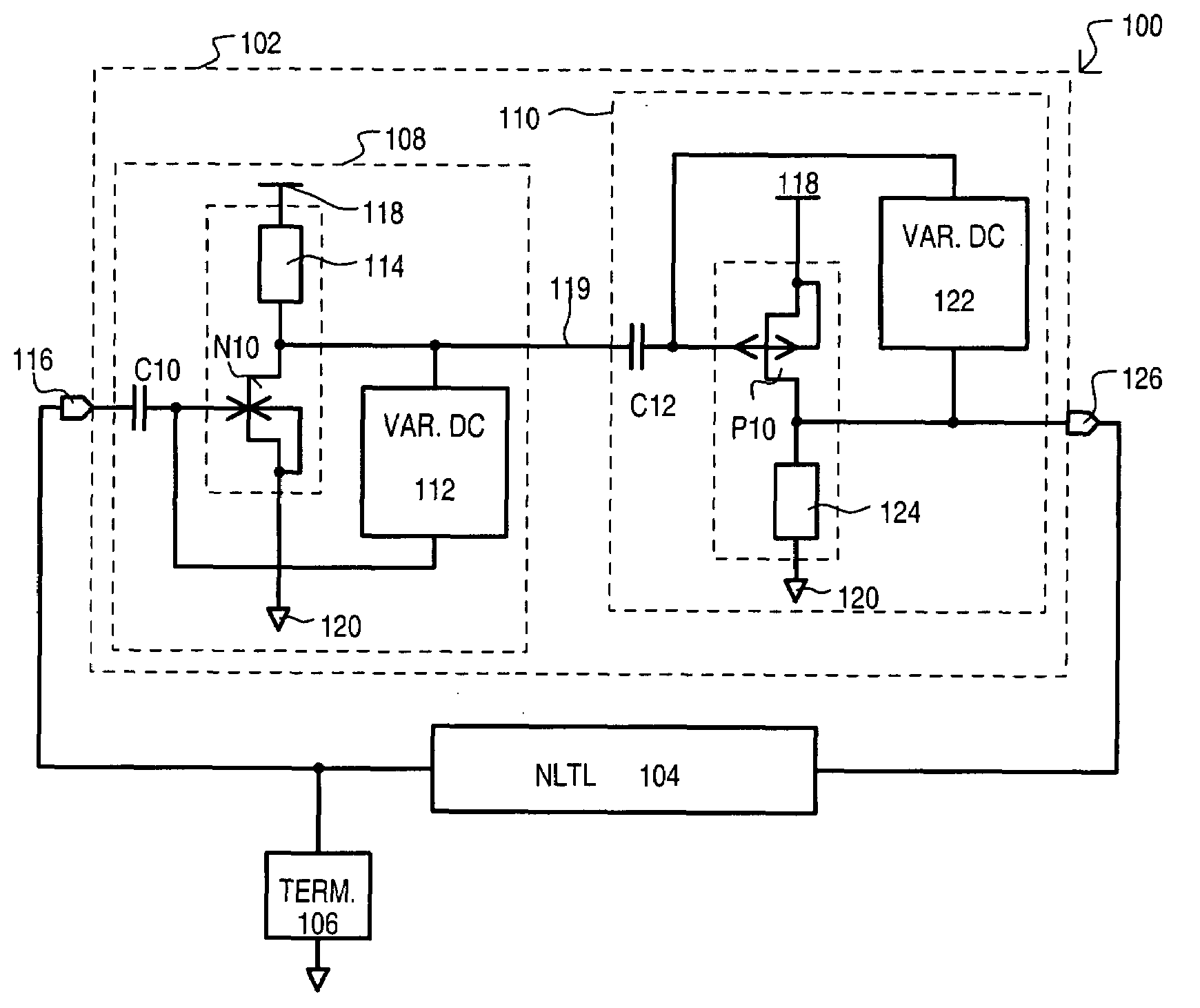 Circuit and method for generating electrical solitons with junction field effect transistors