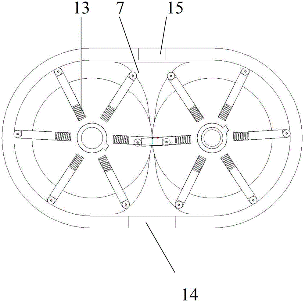 A large displacement pump combined with a vane pump and a gear pump