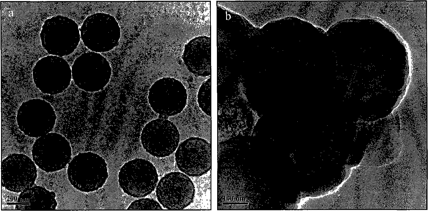 Sol-gel method for preparing earth silicon/titanic oxide hollow microballoon