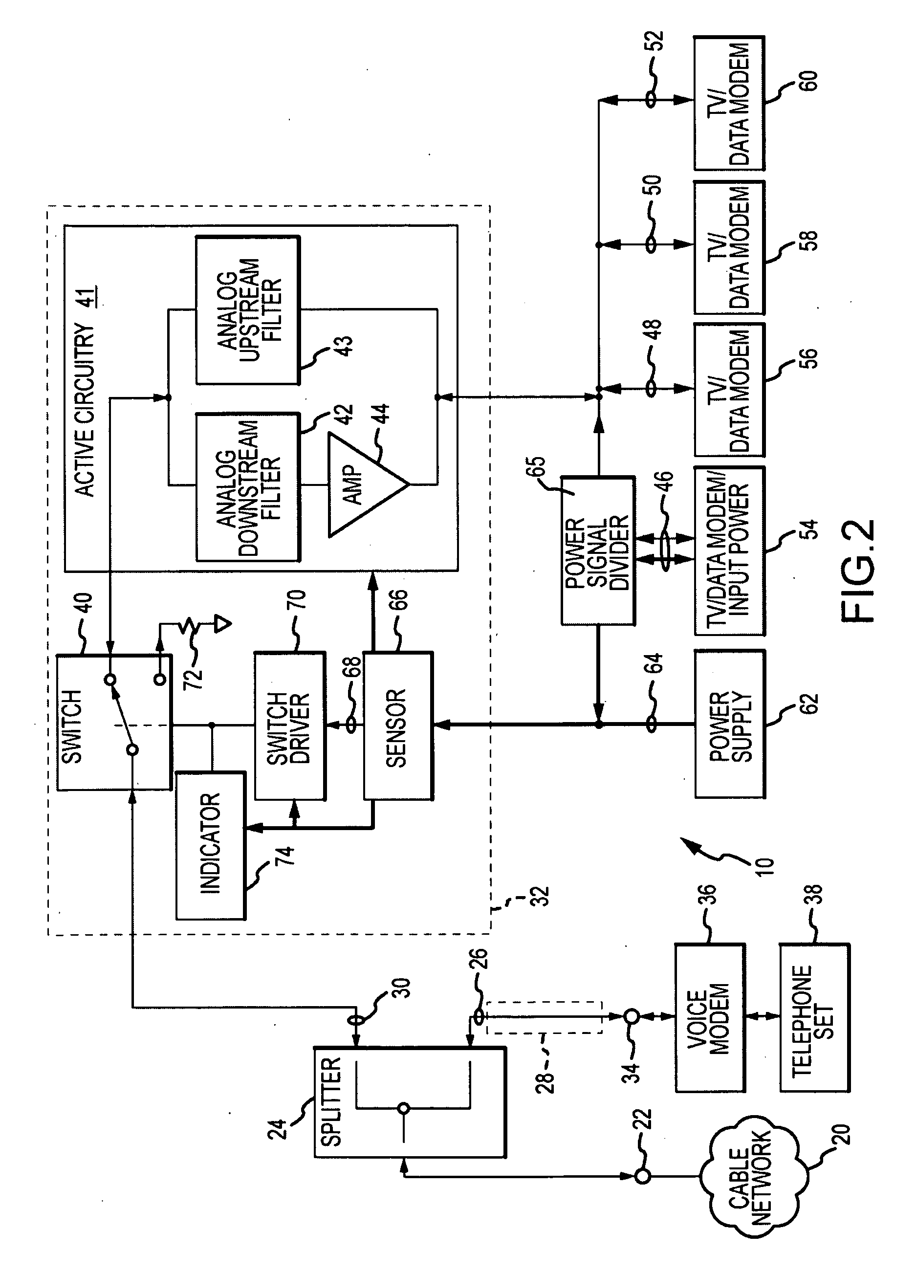 Passive-Active Terminal Adapter and Method Having Automatic Return Loss Control