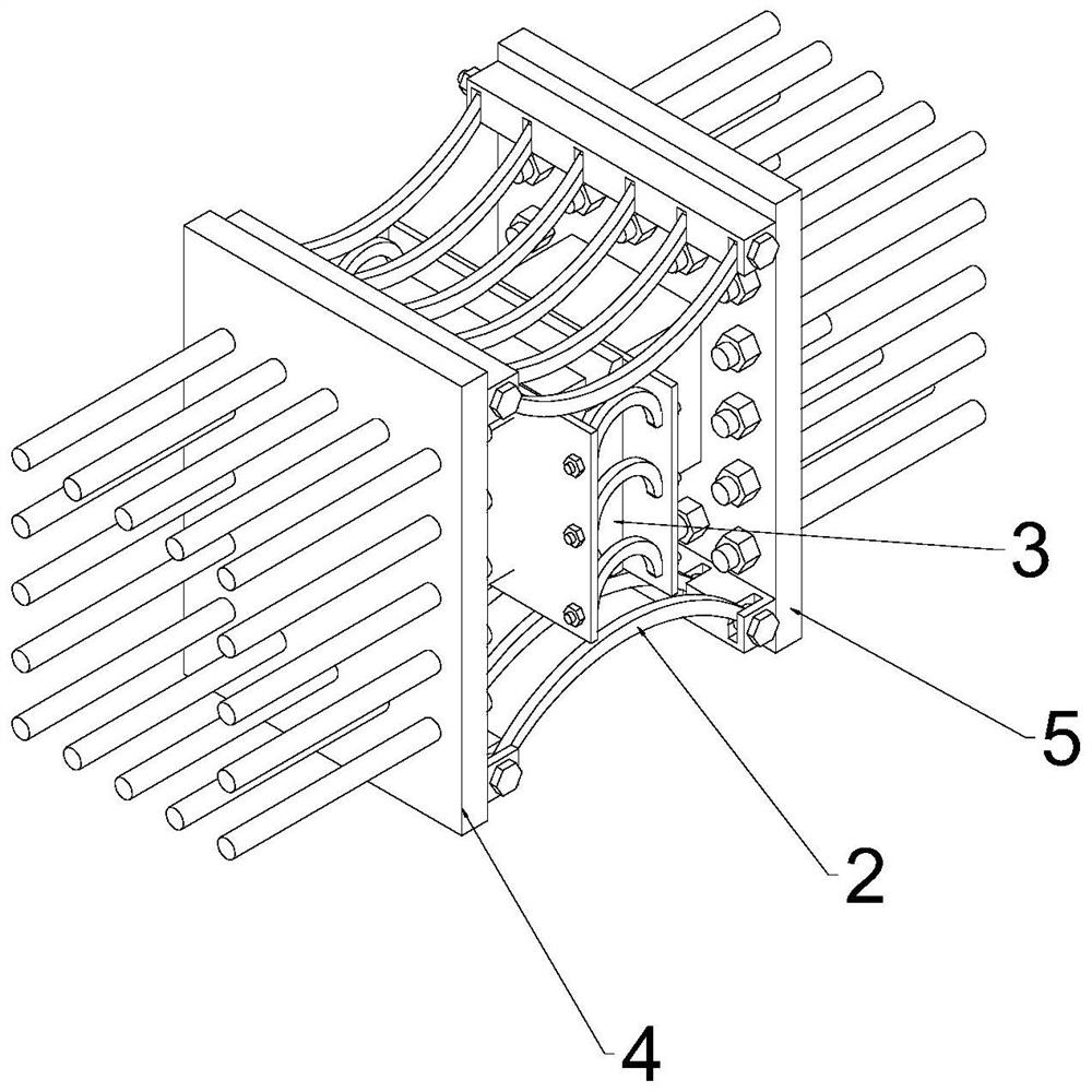 C-shaped steel-friction damper combined energy dissipation structure and method