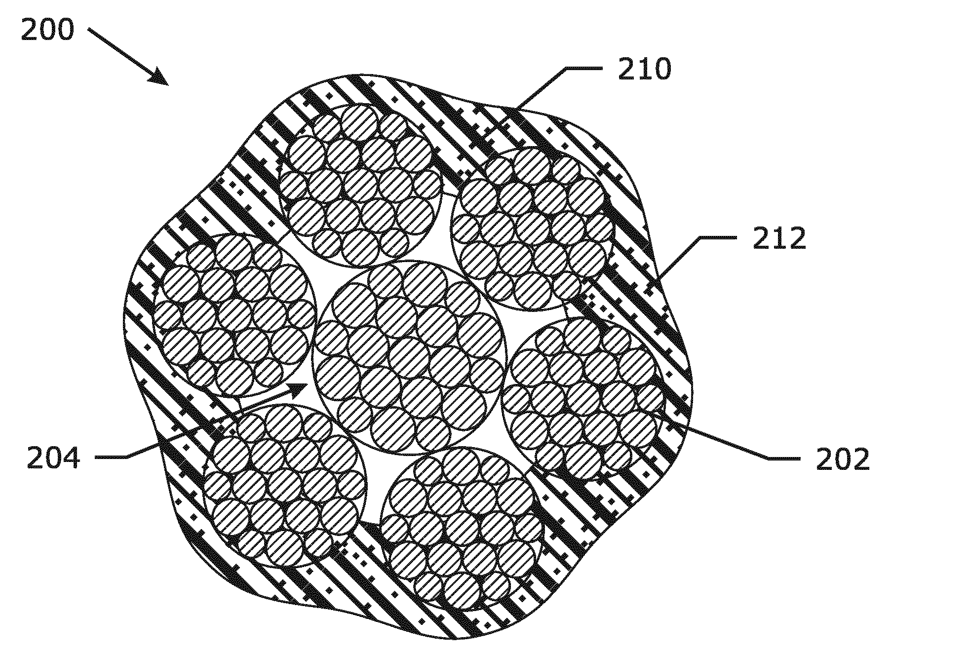 Load bearing assembly comprising a steel rope and a jacket