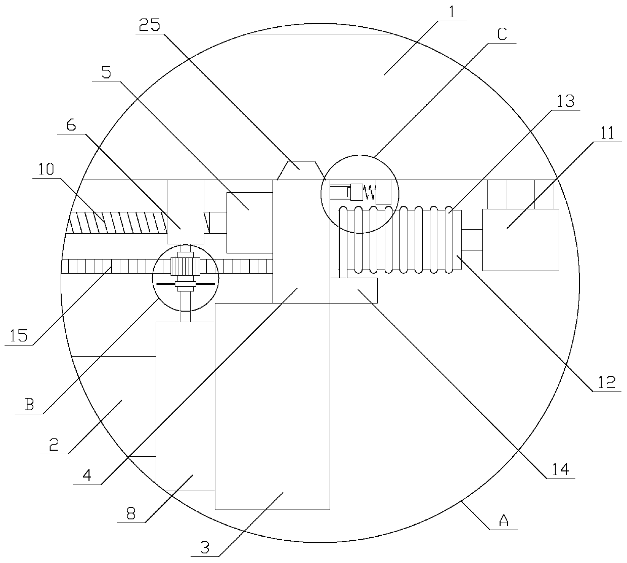 Indoor lighting device convenient to maintain and having dust removal function