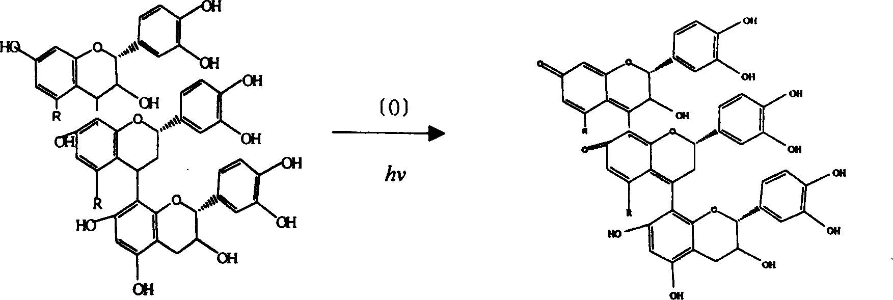 Extraction and separation of proto flower haematochrome and preparation method of its derivatives