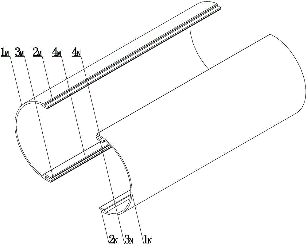 Protecting sleeve for open-installed pipeline