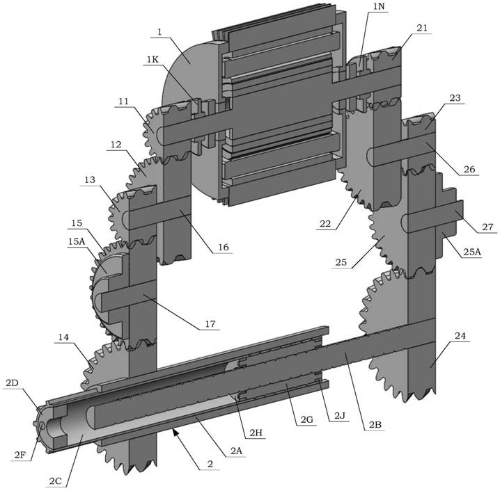 Dual-redundancy electromechanical actuator