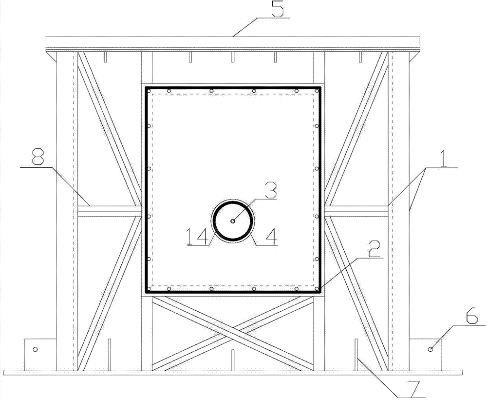 Model test apparatus for stimulating tunnel excavation process