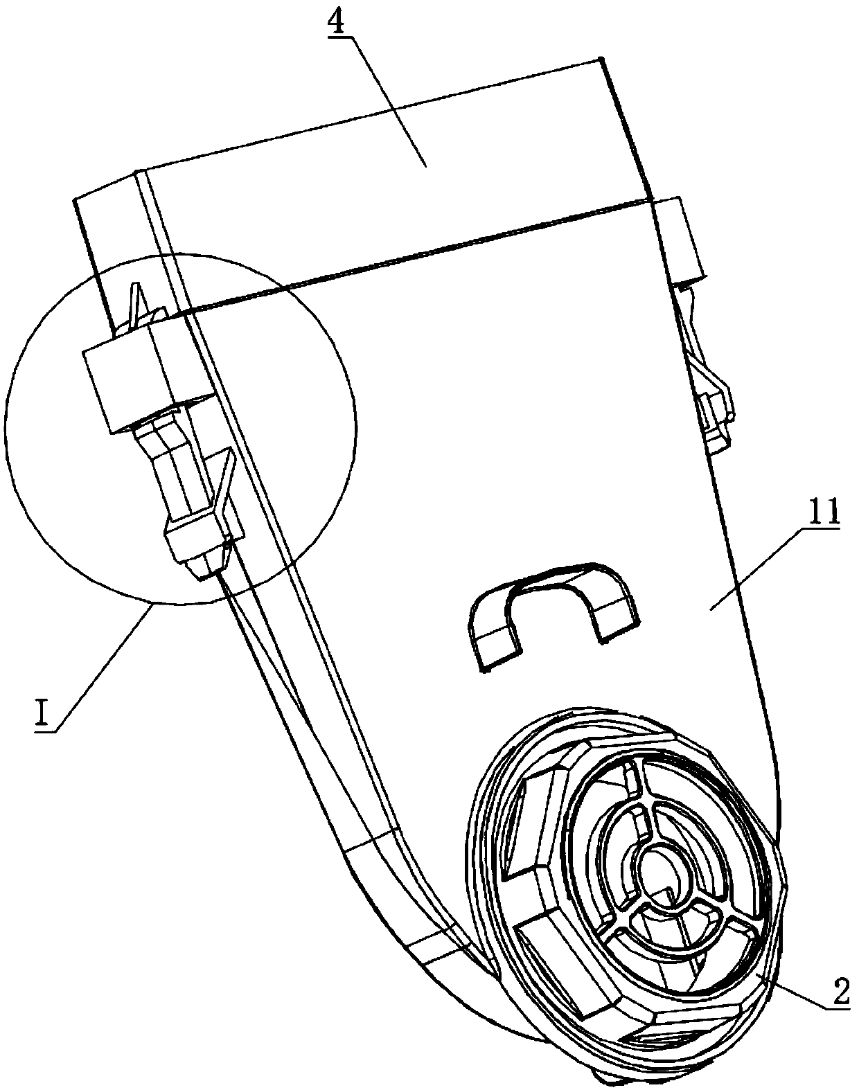 Air outlet structure and dish-washing machine