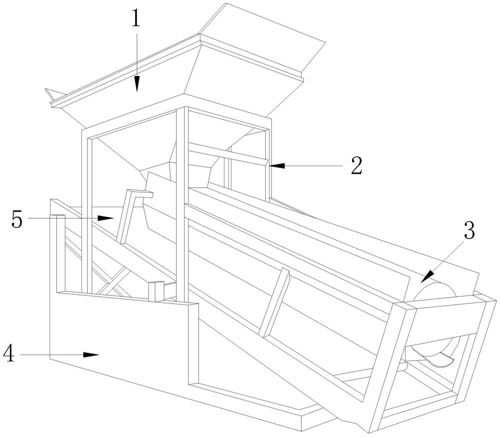 Sand screening machine for construction site