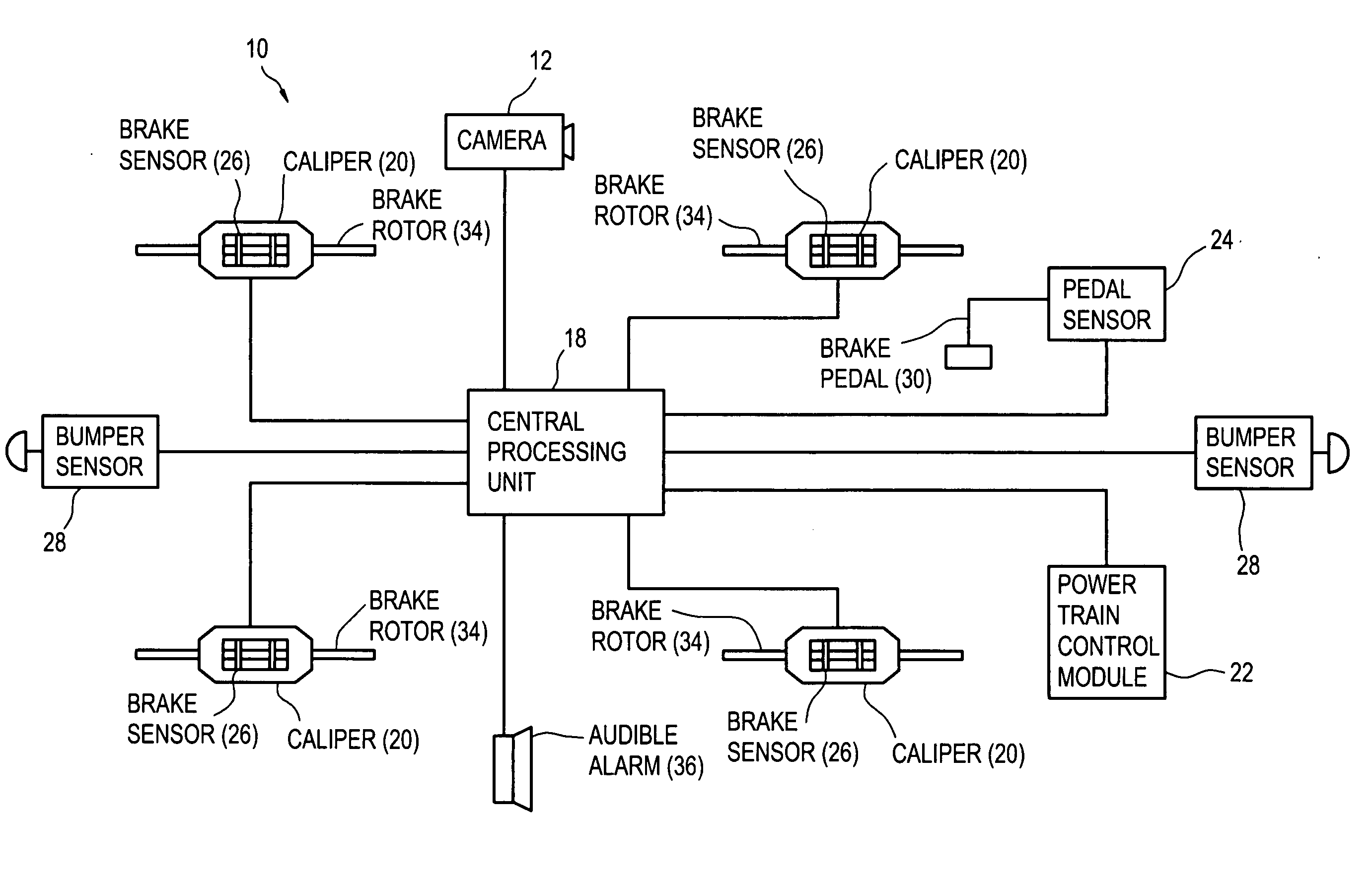 Land vehicle braking system