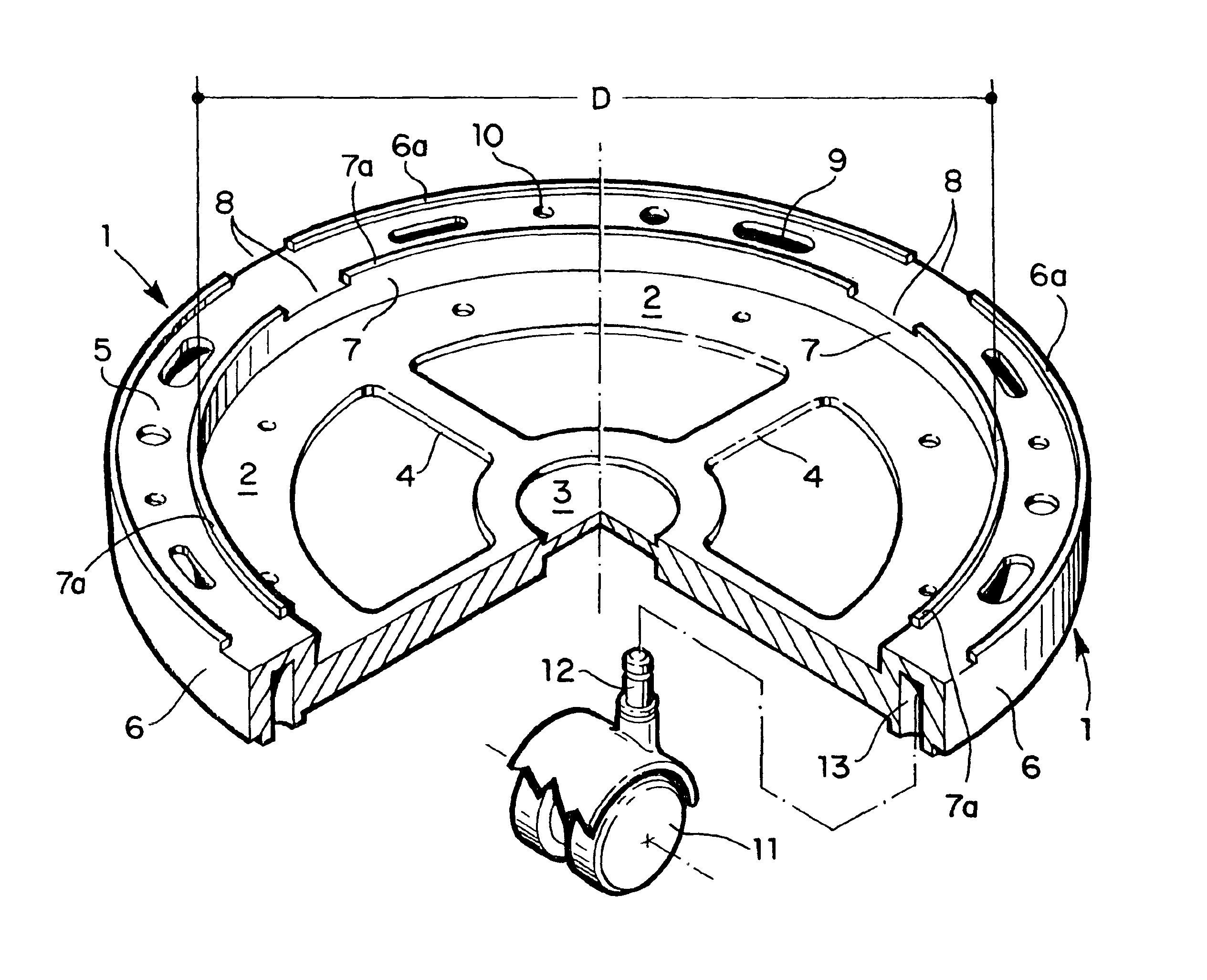 Caster supported mobile tray