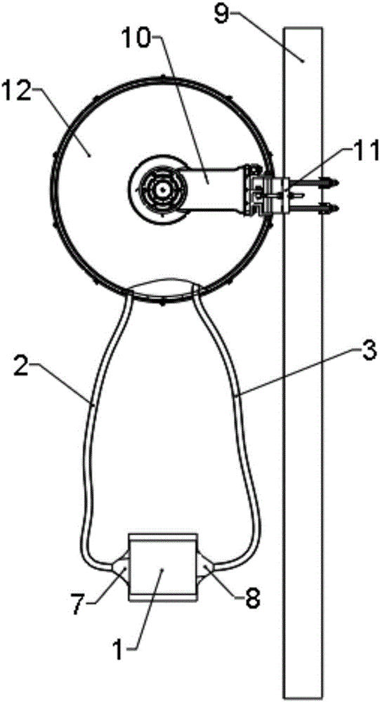 Antenna ice and snow prevention device