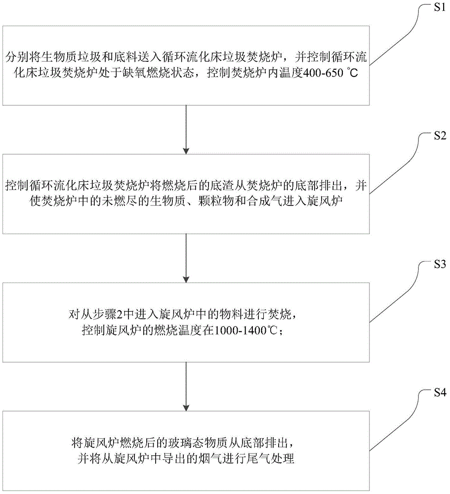 Biomass garbage combustion system and method