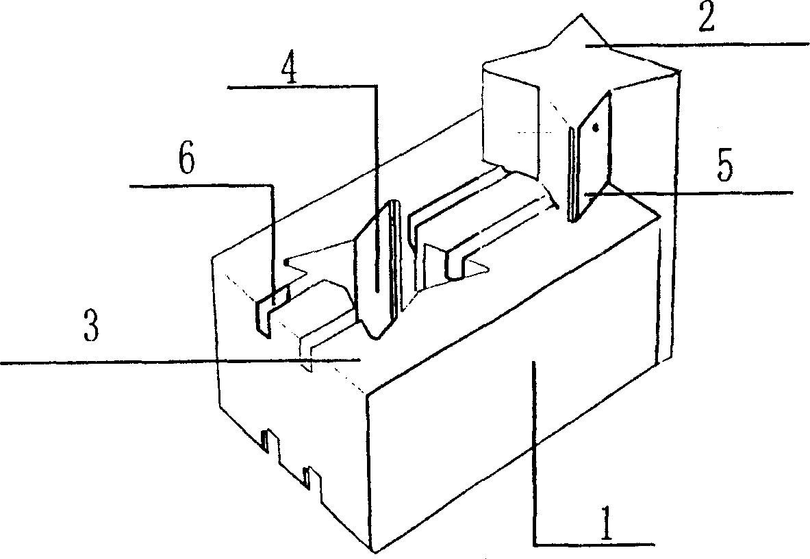 Combined integrated block and using method