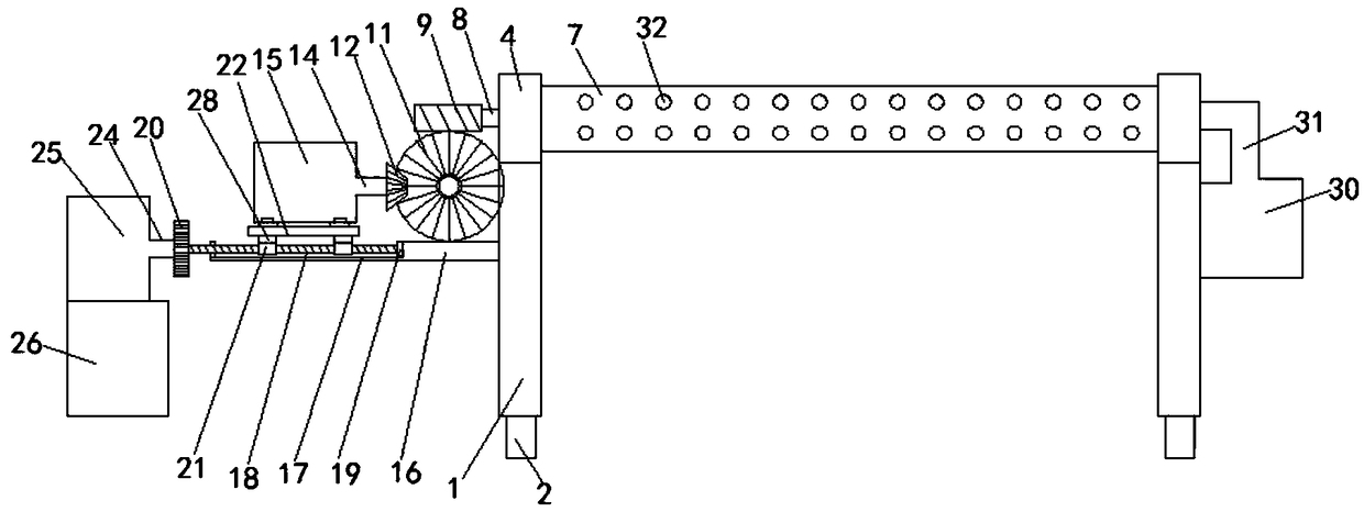 Cloth rolling device for textile drying equipment