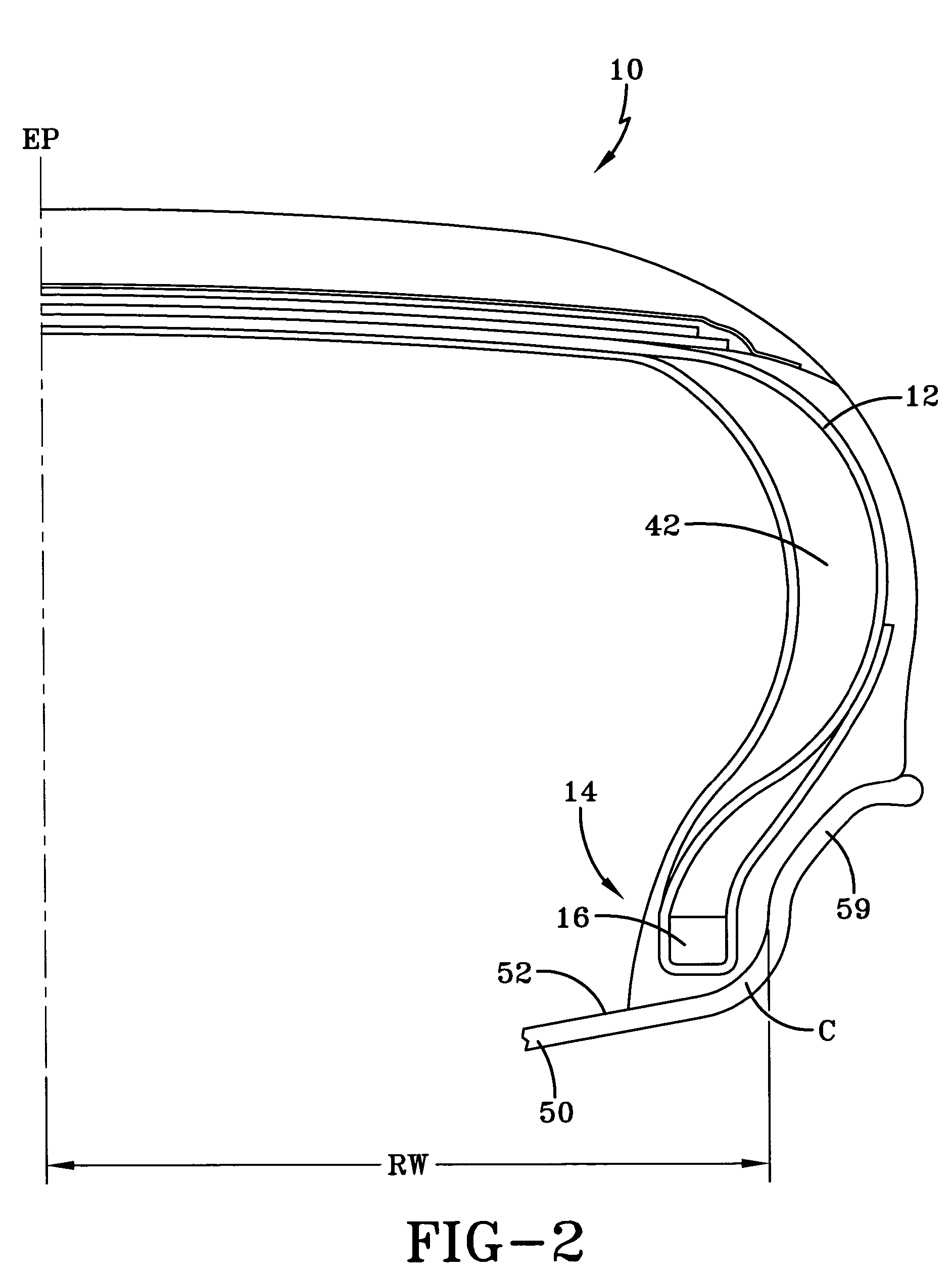 Self-supporting pneumatic tire