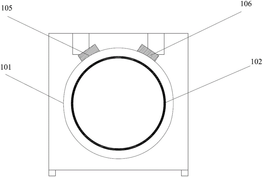 Washing machine and washing machine inner drum limiting method