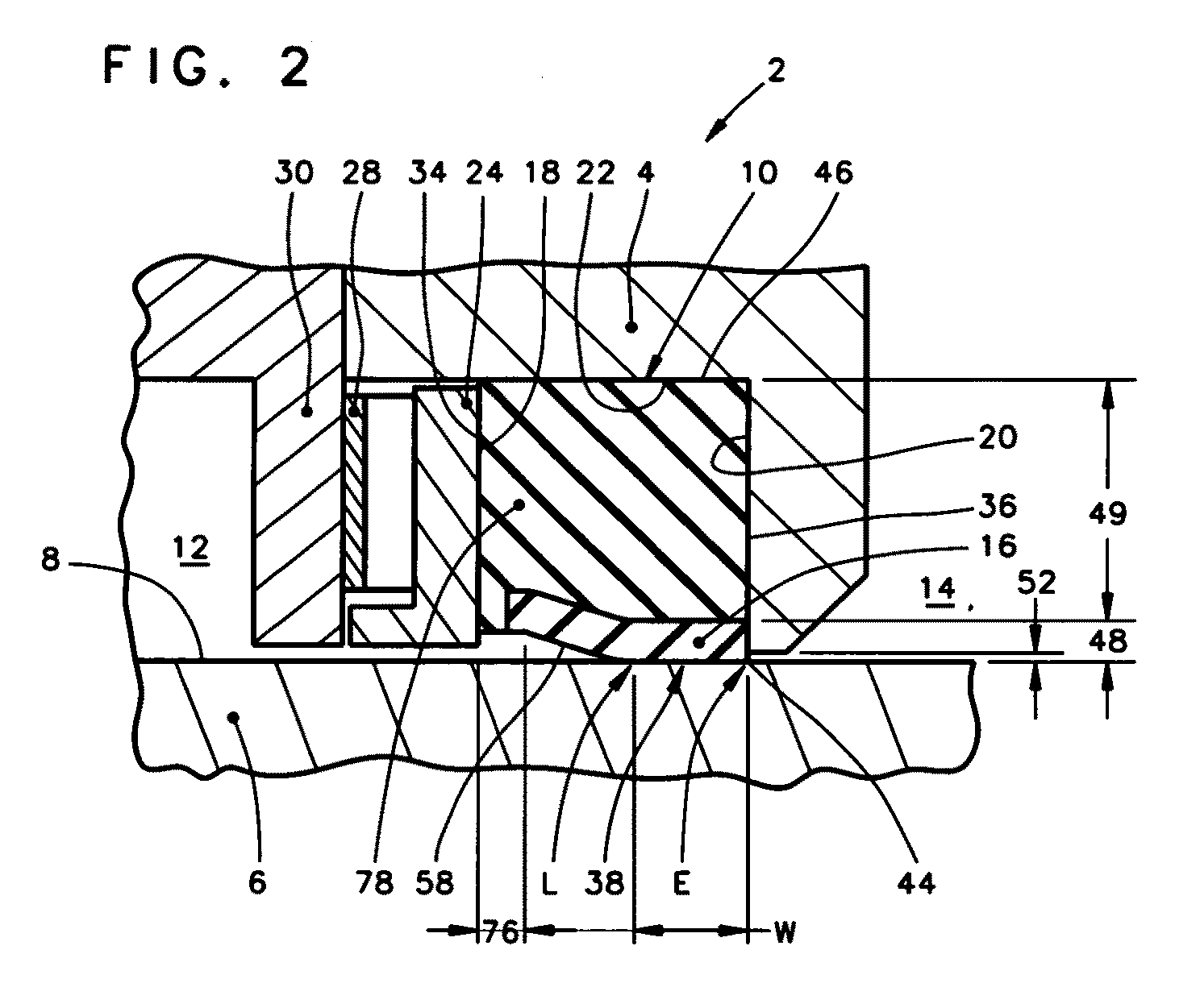 Rotary seal with improved film distribution