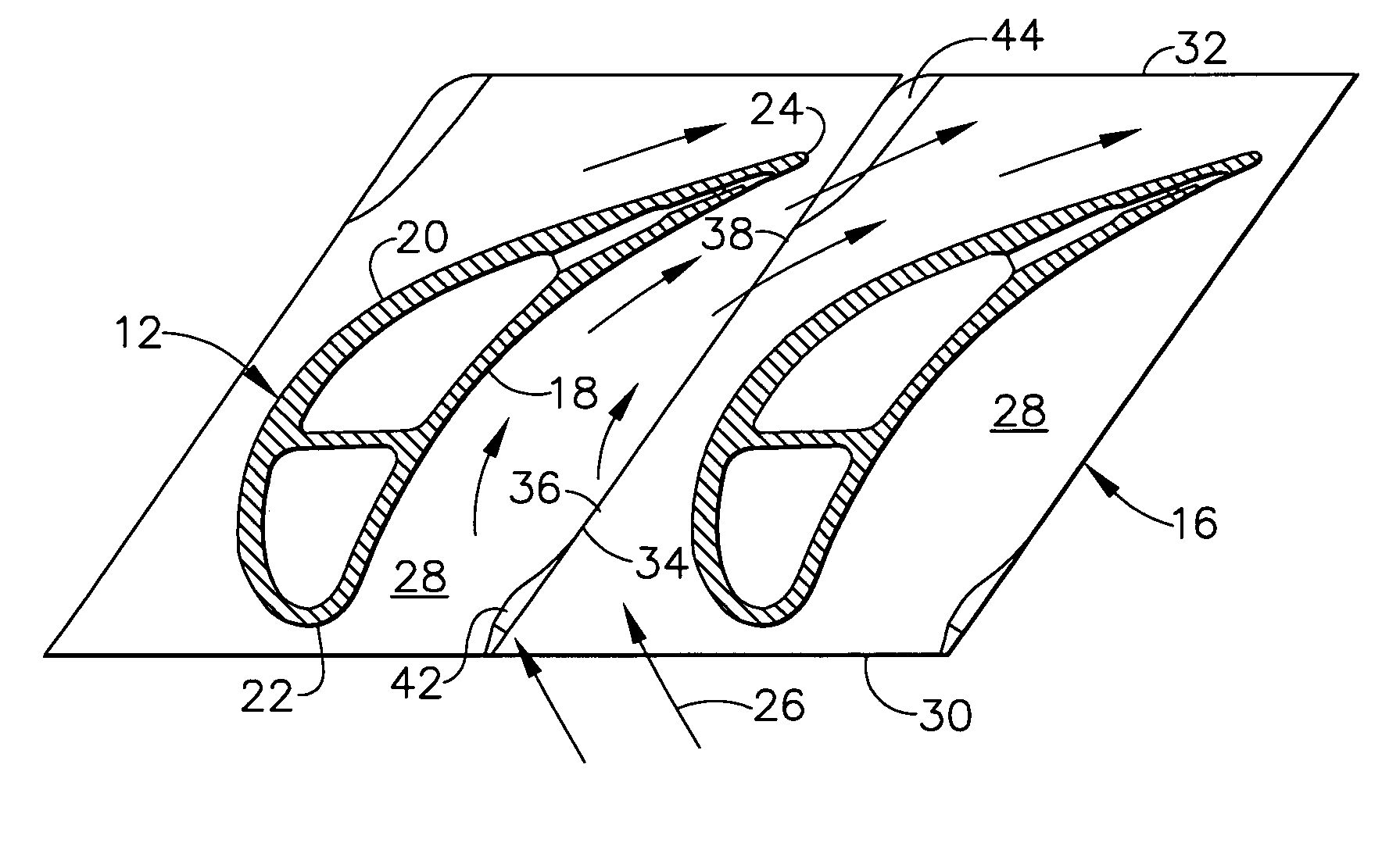 Bullnose step turbine nozzle