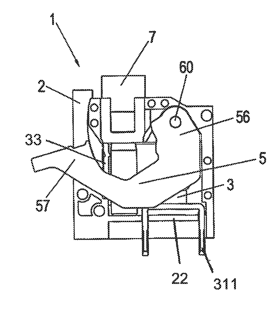 Spring-force clamping element with pivoting lever