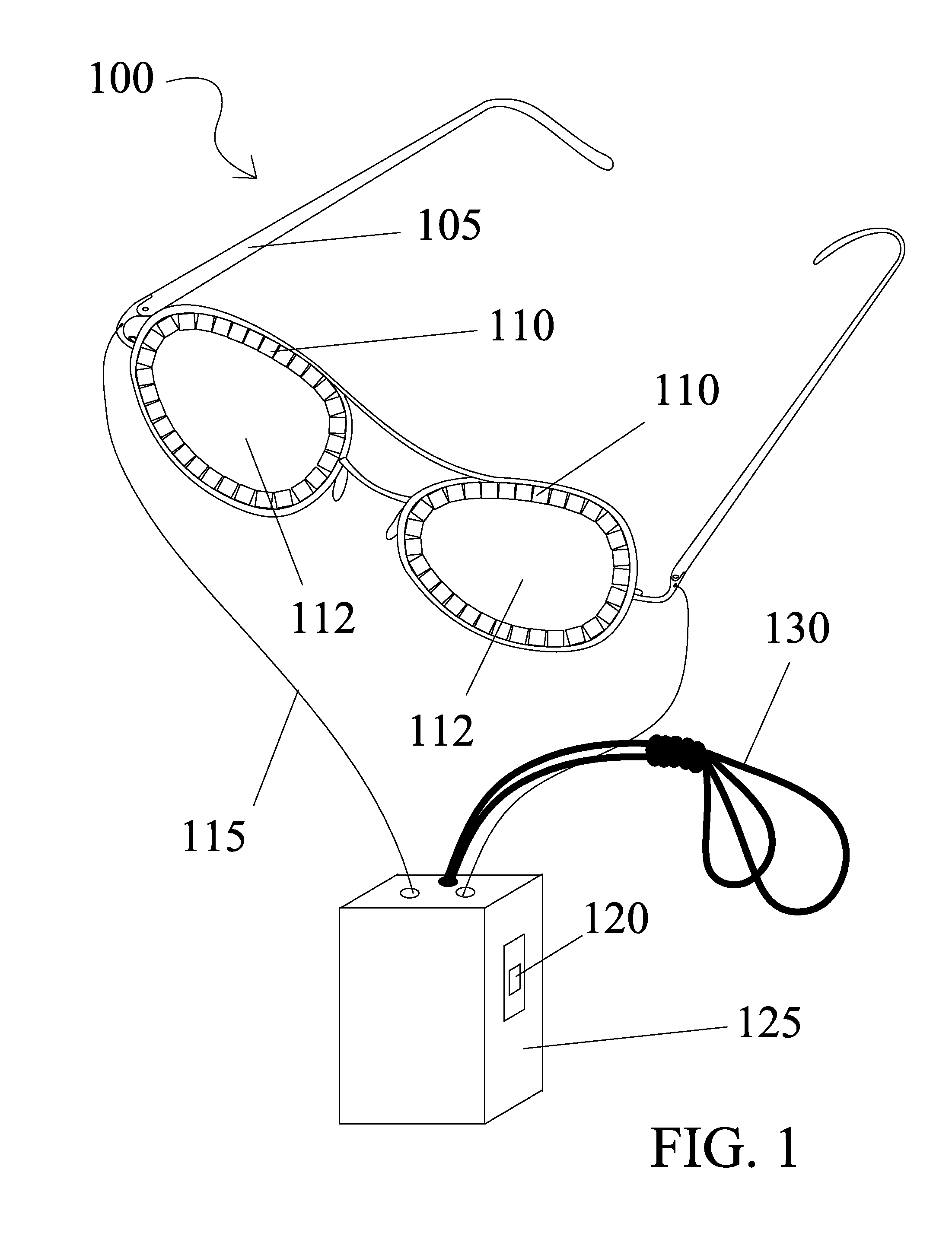 Cooling and heating eyeglasses