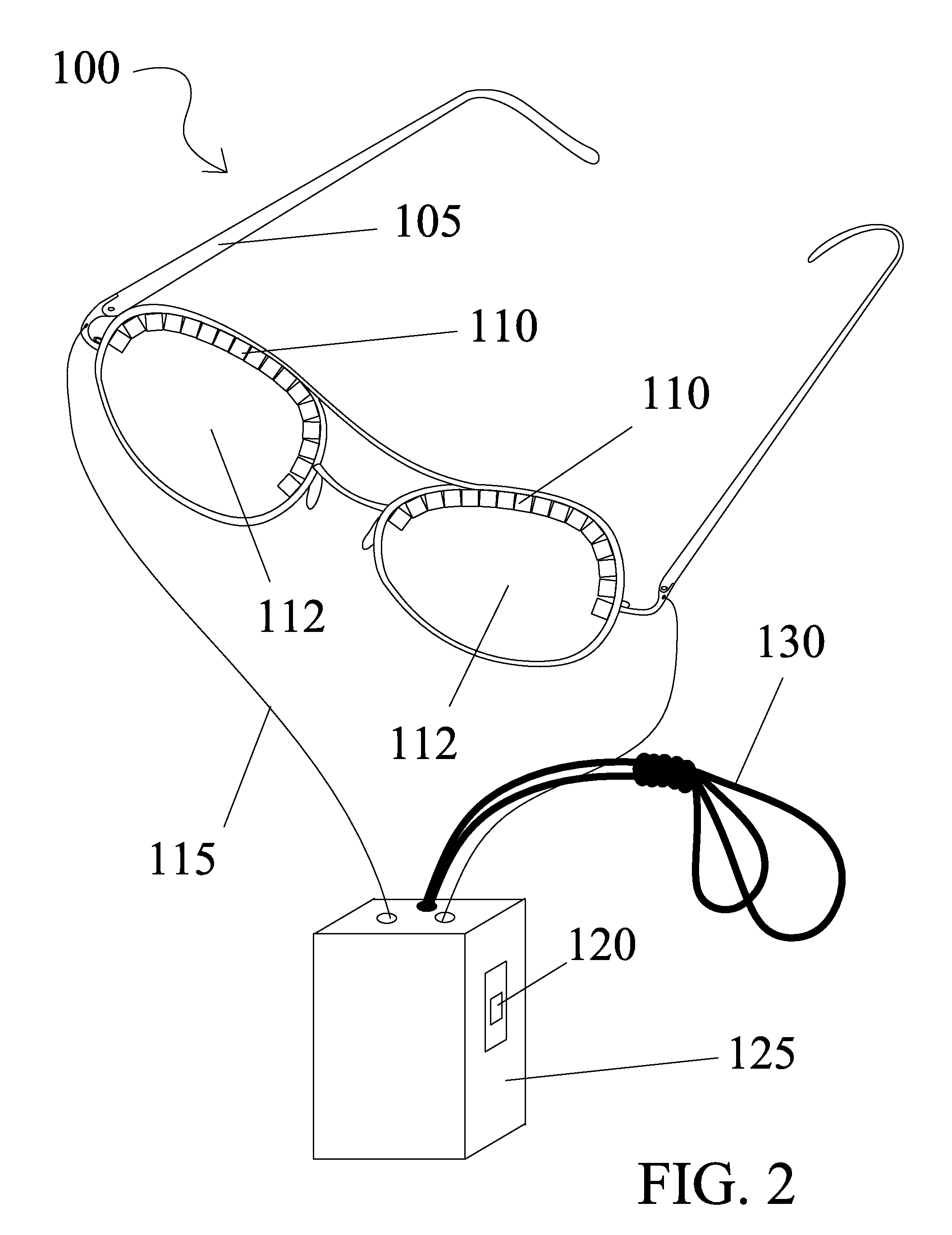 Cooling and heating eyeglasses