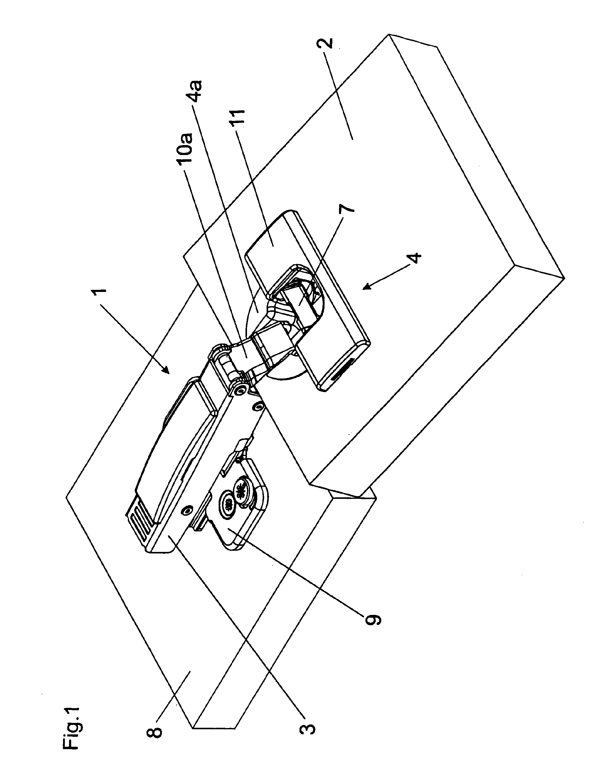 Hinge having a damping device