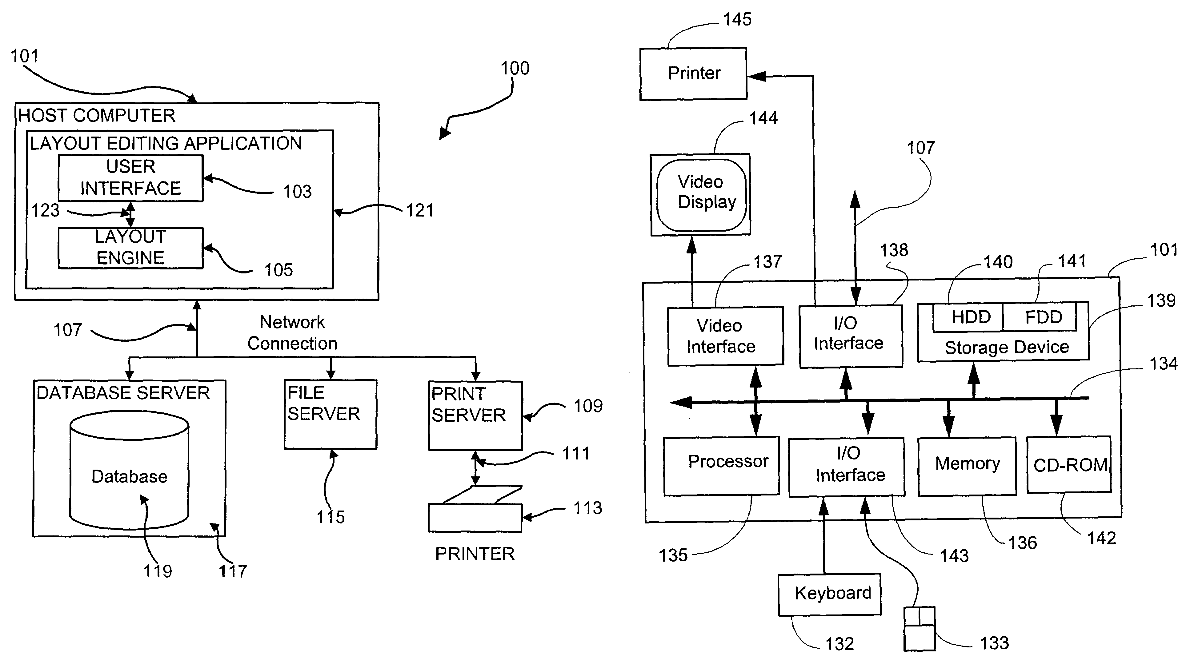 User interface for creation and editing of variable data documents