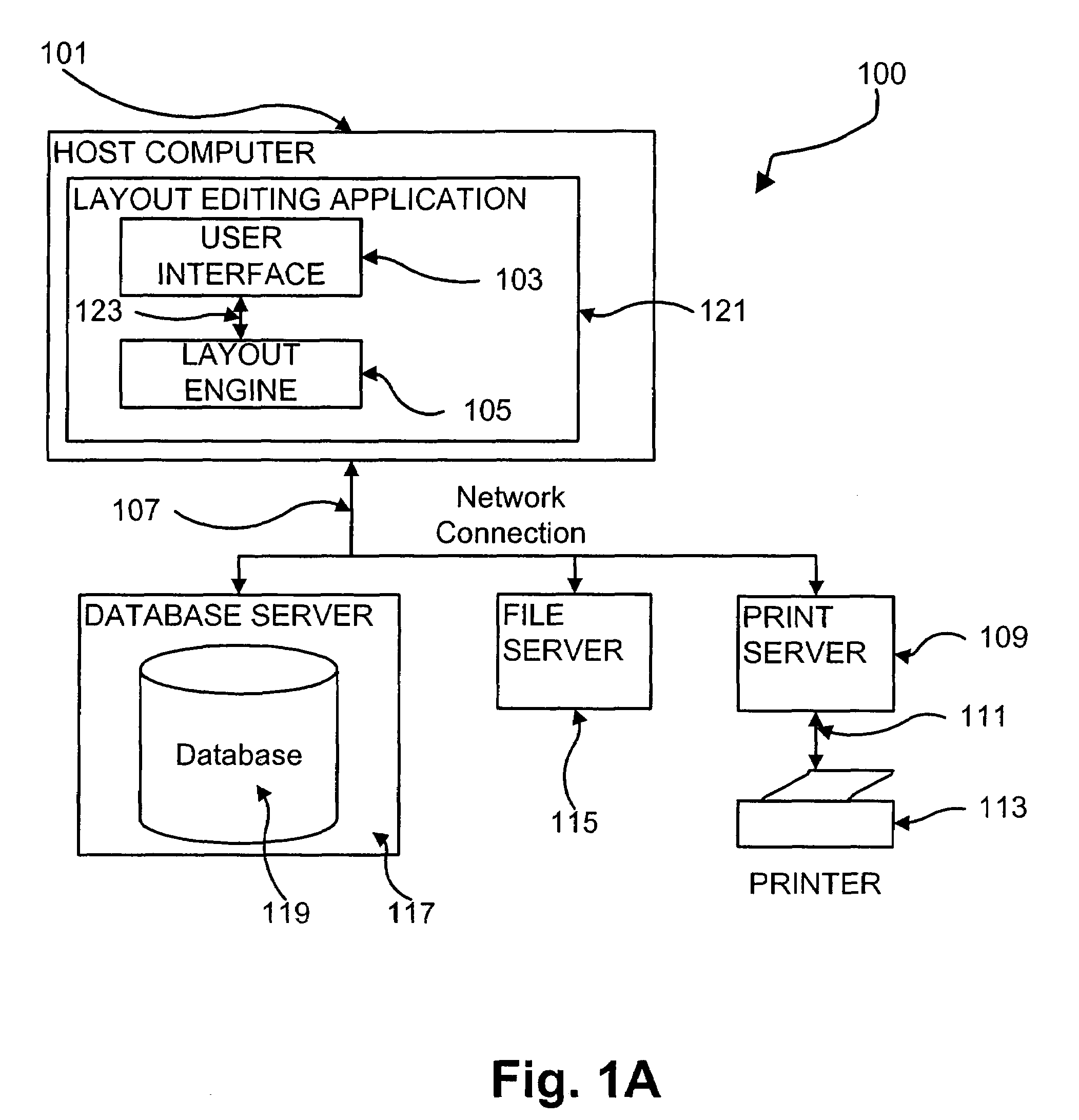 User interface for creation and editing of variable data documents