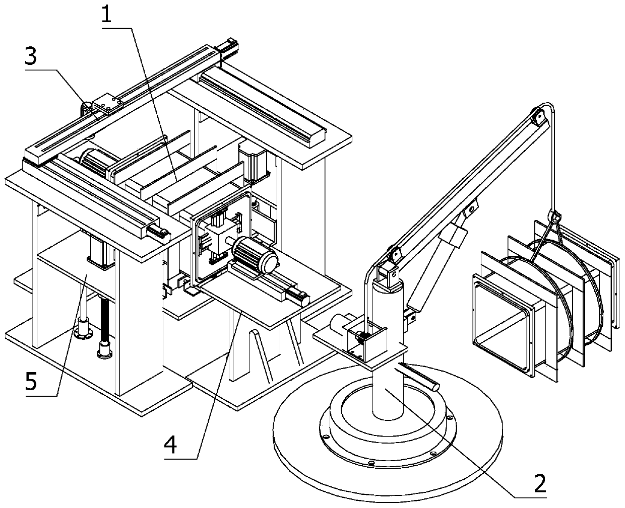 Automatic grinding device for medical sterilization bin