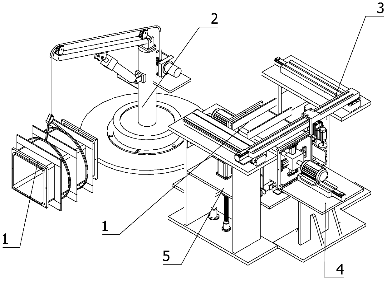 Automatic grinding device for medical sterilization bin