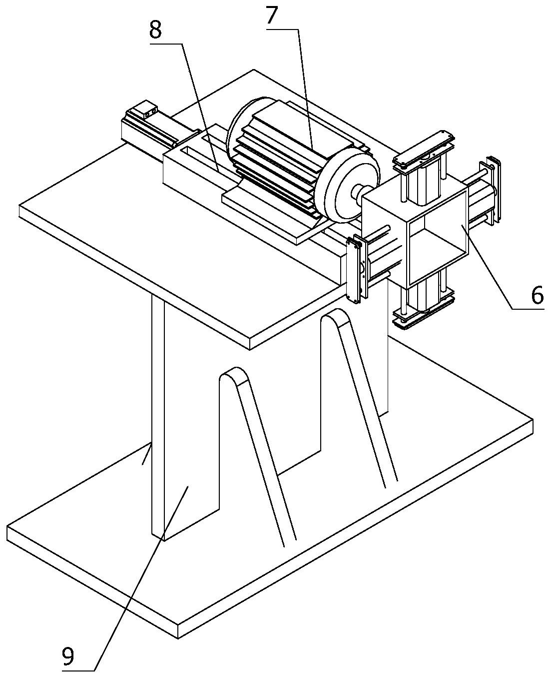 Automatic grinding device for medical sterilization bin