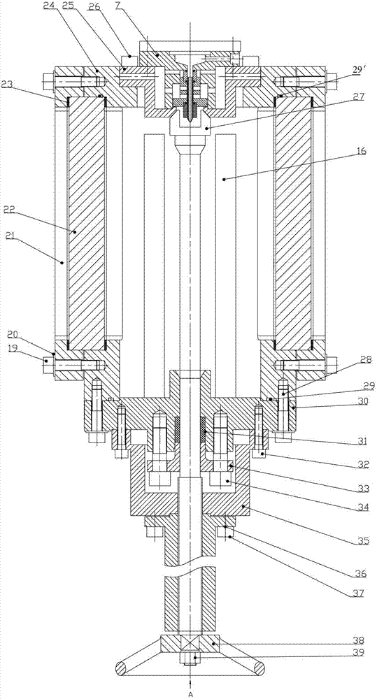 High-temperature and high-pressure single-drop evaporating and burning device