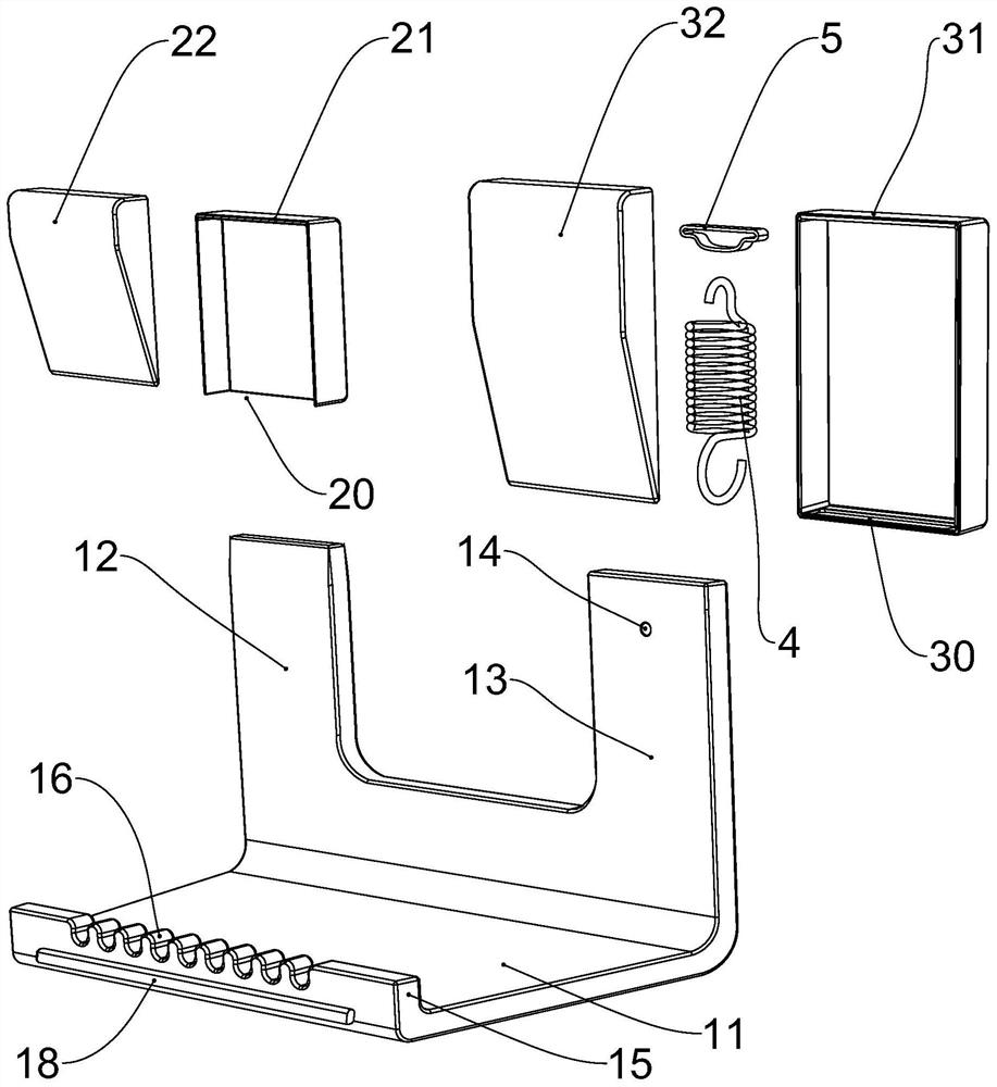 Pedal type door handle and door