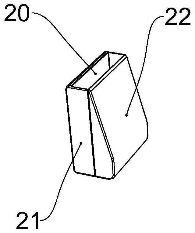 Pedal type door handle and door